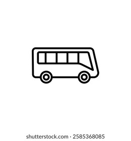 bus icon Vector illustration in black