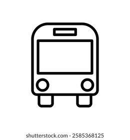 bus icon Vector illustration in black