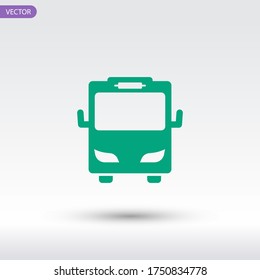 bus icon. Vector illustration EPS 10.