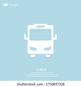 icono de bus. Ilustración del vector EPS 10.
