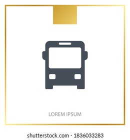 Bus-Symbol. Vektorgrafik EPS10.
