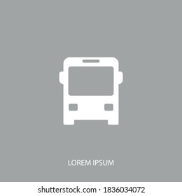 Bus icon. Vector illustration EPS 10.
