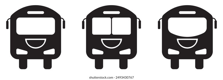 Bus icon. Vector illustration, eps 10.