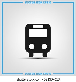 Bus icon vector illustration eps10. Isolated badge for website or app - stock infographics