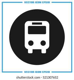 Bus icon vector illustration eps10. Isolated badge for website or app - stock infographics