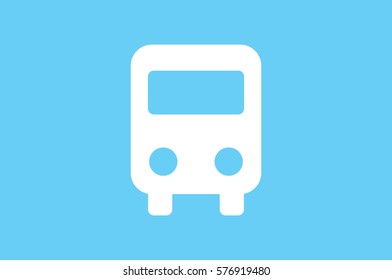 Bus icon vector illustration eps10. Isolated badge for website or app - stock infographics.