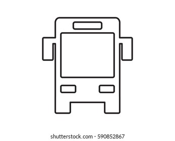 bus, icon, vector illustration eps10