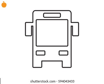 bus, icon, vector illustration eps10