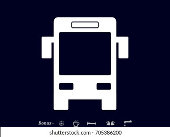 bus, icon, vector illustration eps10