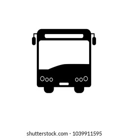 Bus icon. Vector illustration. Flat design.