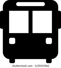 Bus icon. Vector illustration. Flat design.