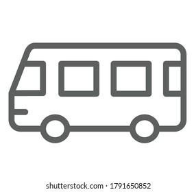 Icono de bus Ilustración vectorial diseño plano