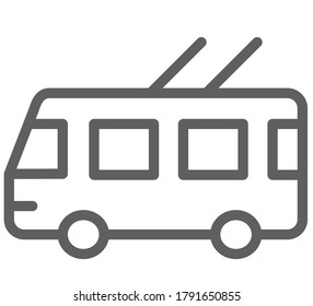 Bus icon vector illustration flat design