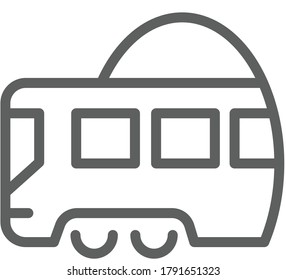 diseño plano del icono de bus