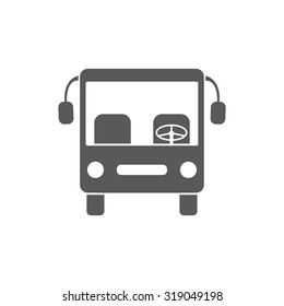 Bus icon, vector illustration. Flat design style