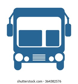 Bus icon, vector illustration. Flat design style