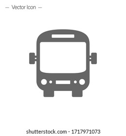 Icono de bus. Ilustración vectorial aislada en un fondo blanco.