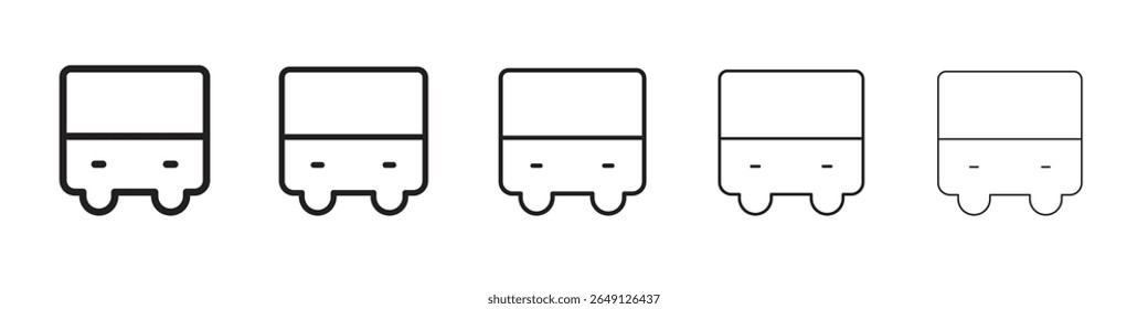 Bus icon vector illustration isolated