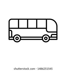 Bus Icon Vector Illustration Logo Template