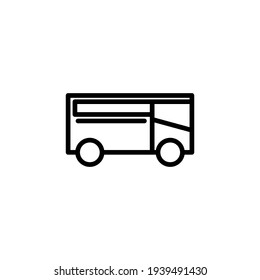 Bus icon vector illustration logo template for many purpose. Isolated on white background.