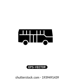 Bus icon vector illustration logo template for many purpose. Isolated on white background.