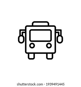 Bus icon vector illustration logo template for many purpose. Isolated on white background.