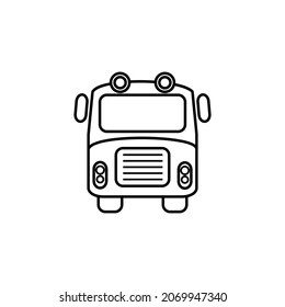 bus icon vector illustration logo template for many purpose. Isolated on white background.
