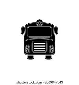 plantilla de logotipo de ilustración de vector de icono de bus para muchos fines. Aislado sobre fondo blanco.