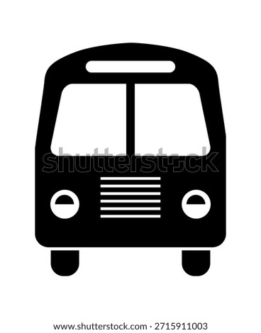 BUS icon vector illustration, school bus symbol isolated, bus clipart design, simple bus icon vector.