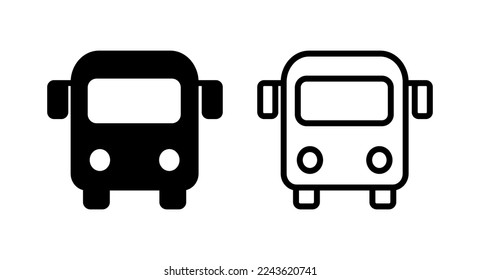 Bus icon vector illustration. bus sign and symbol. transport symbol