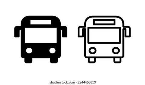 Bus icon vector illustration. bus sign and symbol. transport symbol