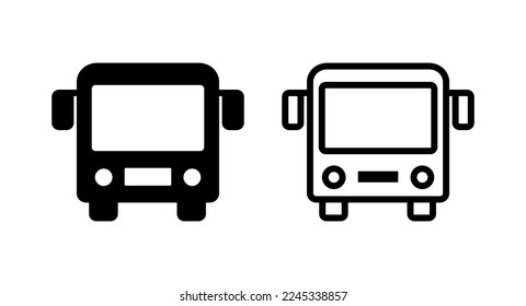 Bus icon vector illustration. bus sign and symbol. transport symbol