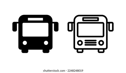 Bus icon vector illustration. bus sign and symbol. transport symbol