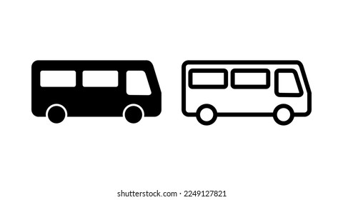 Bus icon vector illustration. bus sign and symbol. transport symbol