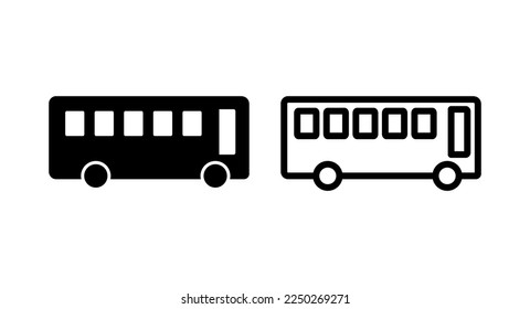 Bus icon vector illustration. bus sign and symbol. transport symbol