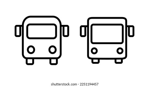 Bus icon vector illustration. bus sign and symbol. transport symbol