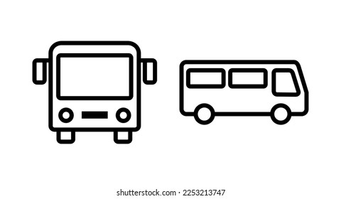 Bus icon vector illustration. bus sign and symbol. transport symbol