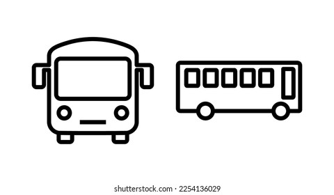 Bus icon vector illustration. bus sign and symbol. transport symbol