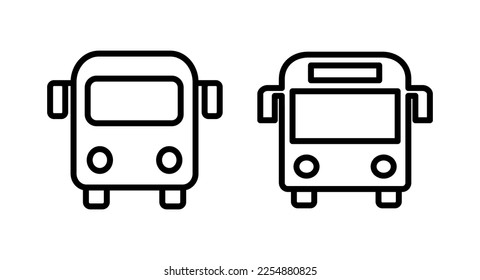 Bus icon vector illustration. bus sign and symbol. transport symbol