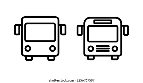 Bus icon vector illustration. bus sign and symbol. transport symbol