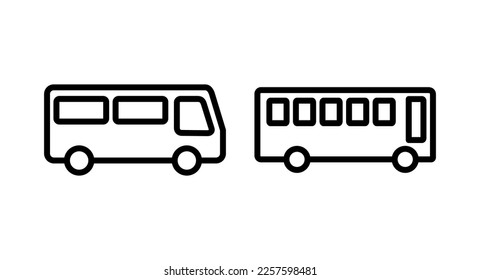 Bus icon vector illustration. bus sign and symbol. transport symbol