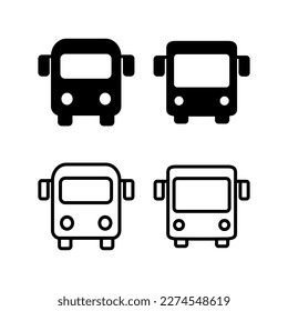 Bus icon vector illustration. bus sign and symbol. transport symbol