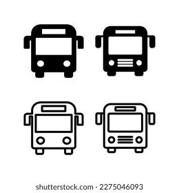 Bus icon vector illustration. bus sign and symbol. transport symbol