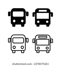 Bus icon vector illustration. bus sign and symbol. transport symbol