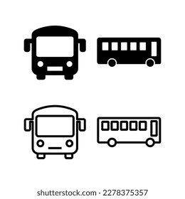 Bus icon vector illustration. bus sign and symbol. transport symbol