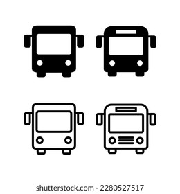 Bus icon vector illustration. bus sign and symbol. transport symbol