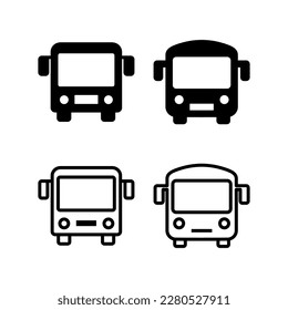 Bus icon vector illustration. bus sign and symbol. transport symbol