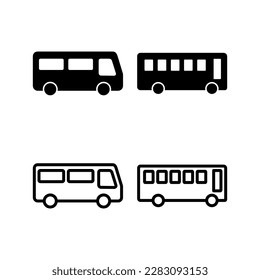 Bus icon vector illustration. bus sign and symbol. transport symbol