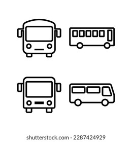 Bus icon vector illustration. bus sign and symbol. transport symbol