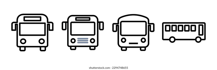 Bus icon vector illustration. bus sign and symbol. transport symbol